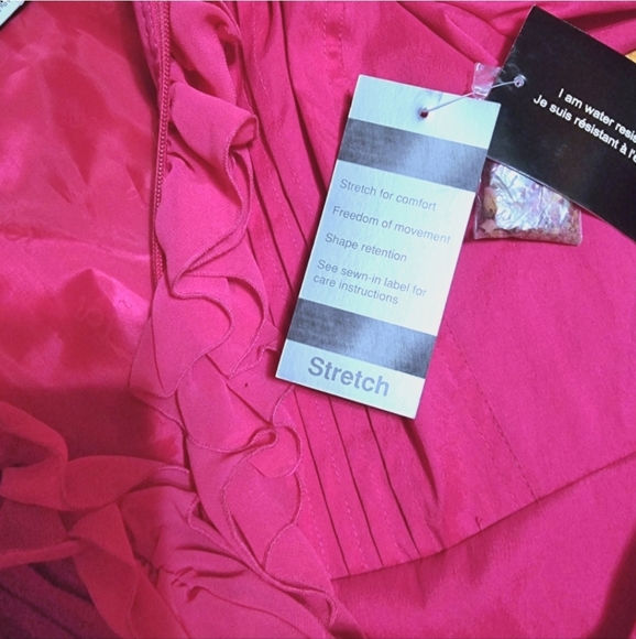 ๐๏ธ Samuel Dong Stunning Fuchsia Ruffled Lined Jacket - Picture 15 of 16